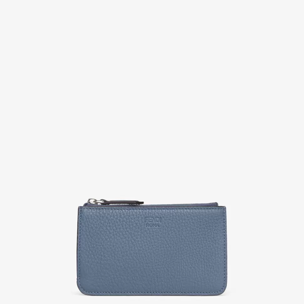 Pochette En Cuir Bleu | Fendi Cheap