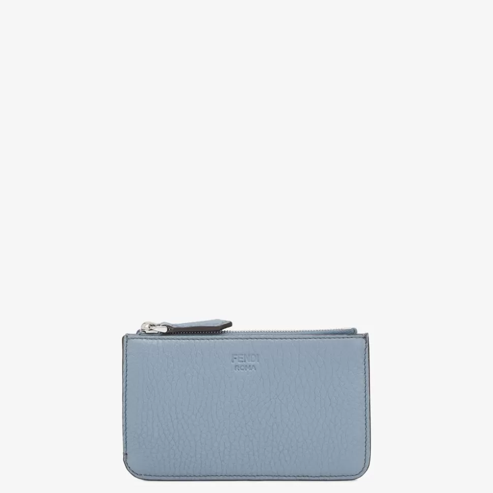 Pochette En Cuir Bleu Clair | Fendi Fashion