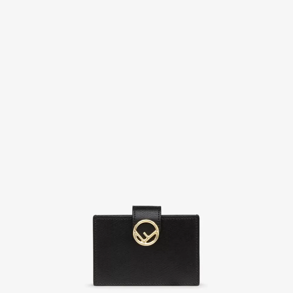 Porte-Cartes A Soufflet En Cuir Noir | Fendi Best Sale