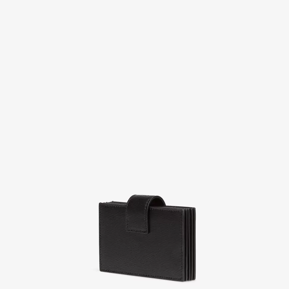 Porte-Cartes A Soufflet En Cuir Noir | Fendi Best Sale