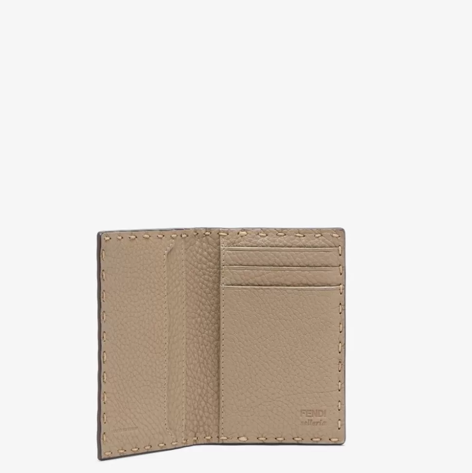 Porte-Cartes En Cuir Beige | Fendi New