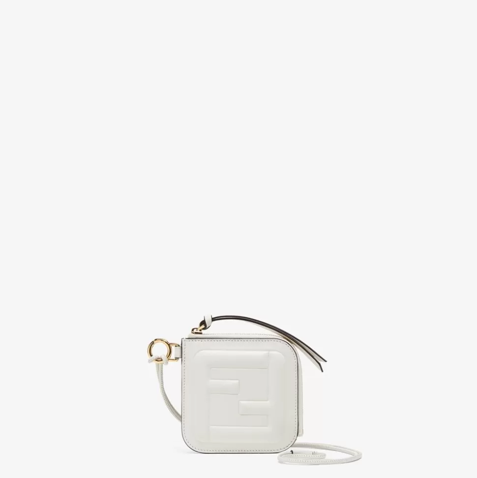 Porte-Cartes En Cuir Blanc | Fendi Cheap