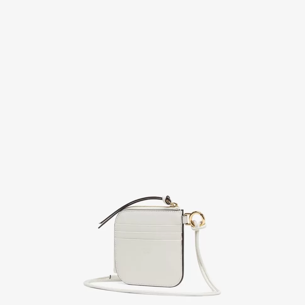 Porte-Cartes En Cuir Blanc | Fendi Cheap