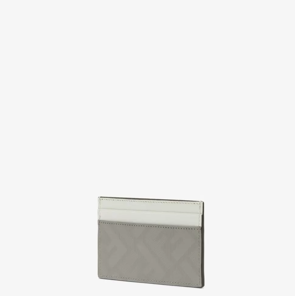 Porte-Cartes En Cuir Couleur Gris Taupe | Fendi Clearance