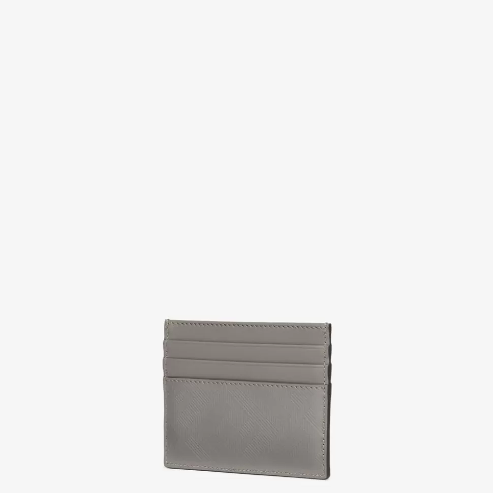 Porte-Cartes En Cuir Gris | Fendi Cheap