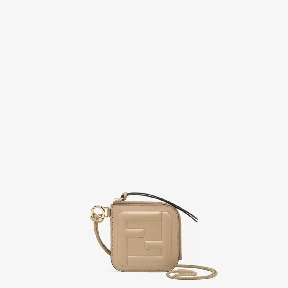 Porte-Cartes En Cuir Gris Tourterelle | Fendi Shop