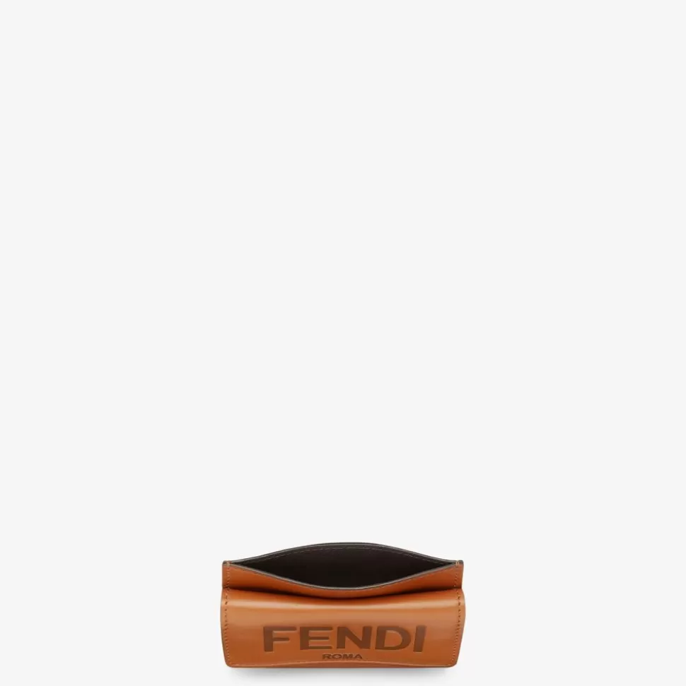 Porte-Cartes En Cuir Marron | Fendi Outlet