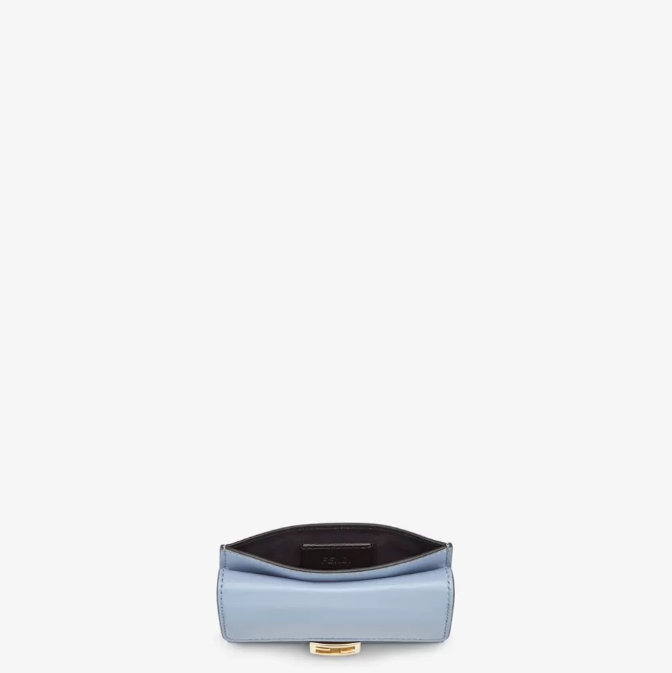 Porte-Cartes En Cuir Nappa Bleu Clair | Fendi Discount