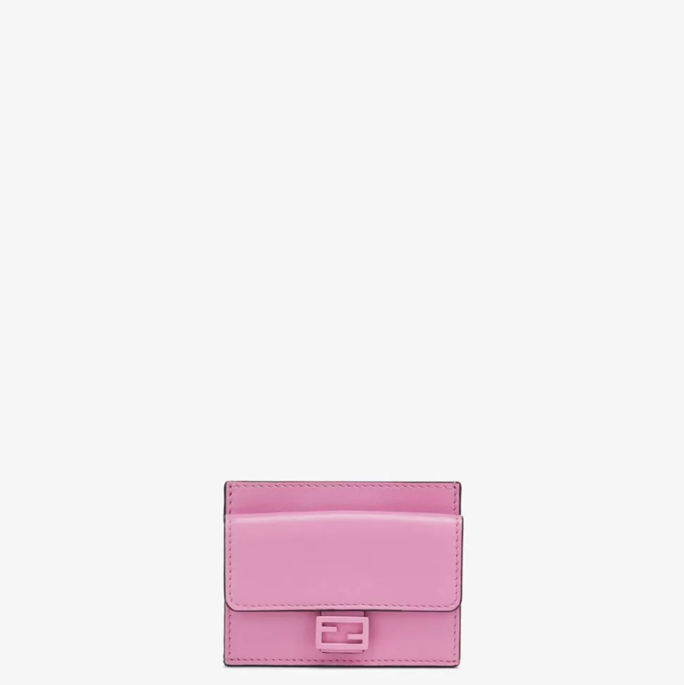 Porte-Cartes En Cuir Nappa Rose | Fendi Clearance