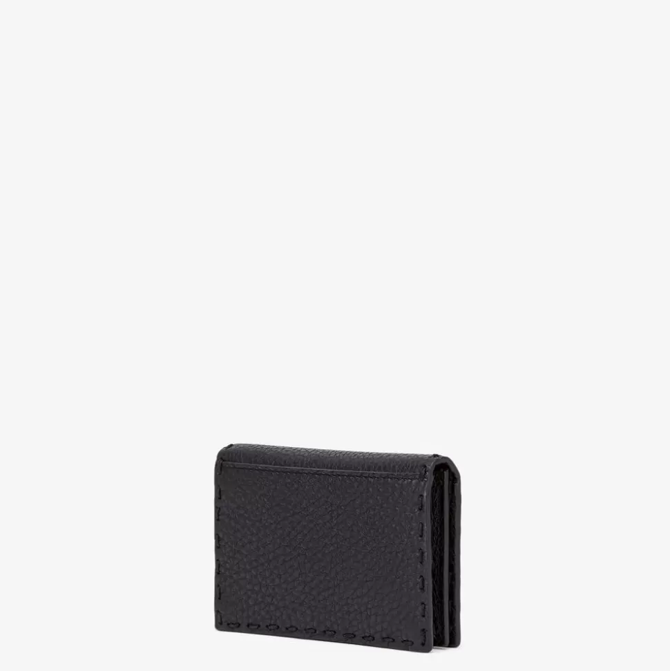 Porte-Cartes En Cuir Noir | Fendi Clearance