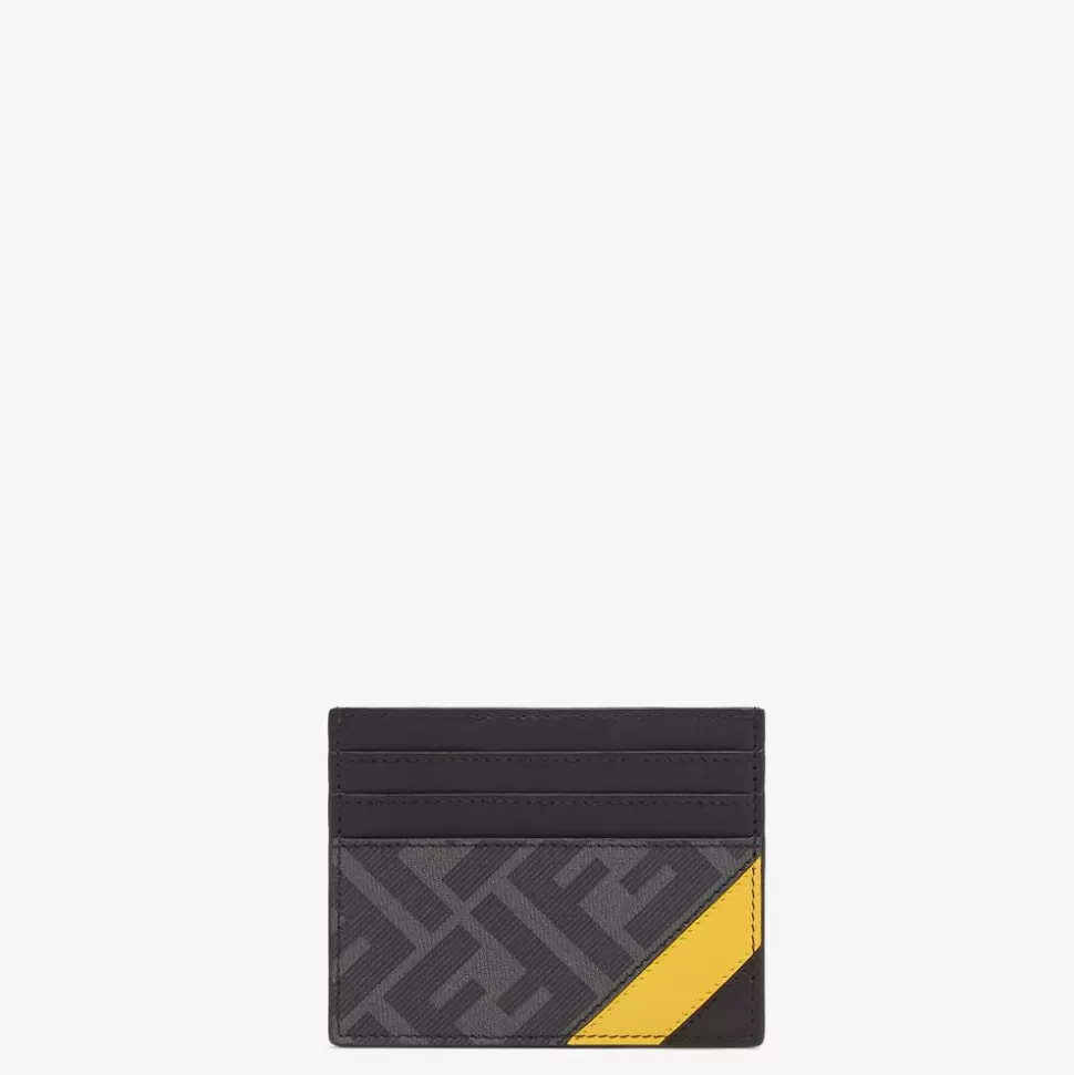 Porte-Cartes En Tissu Gris | Fendi Discount