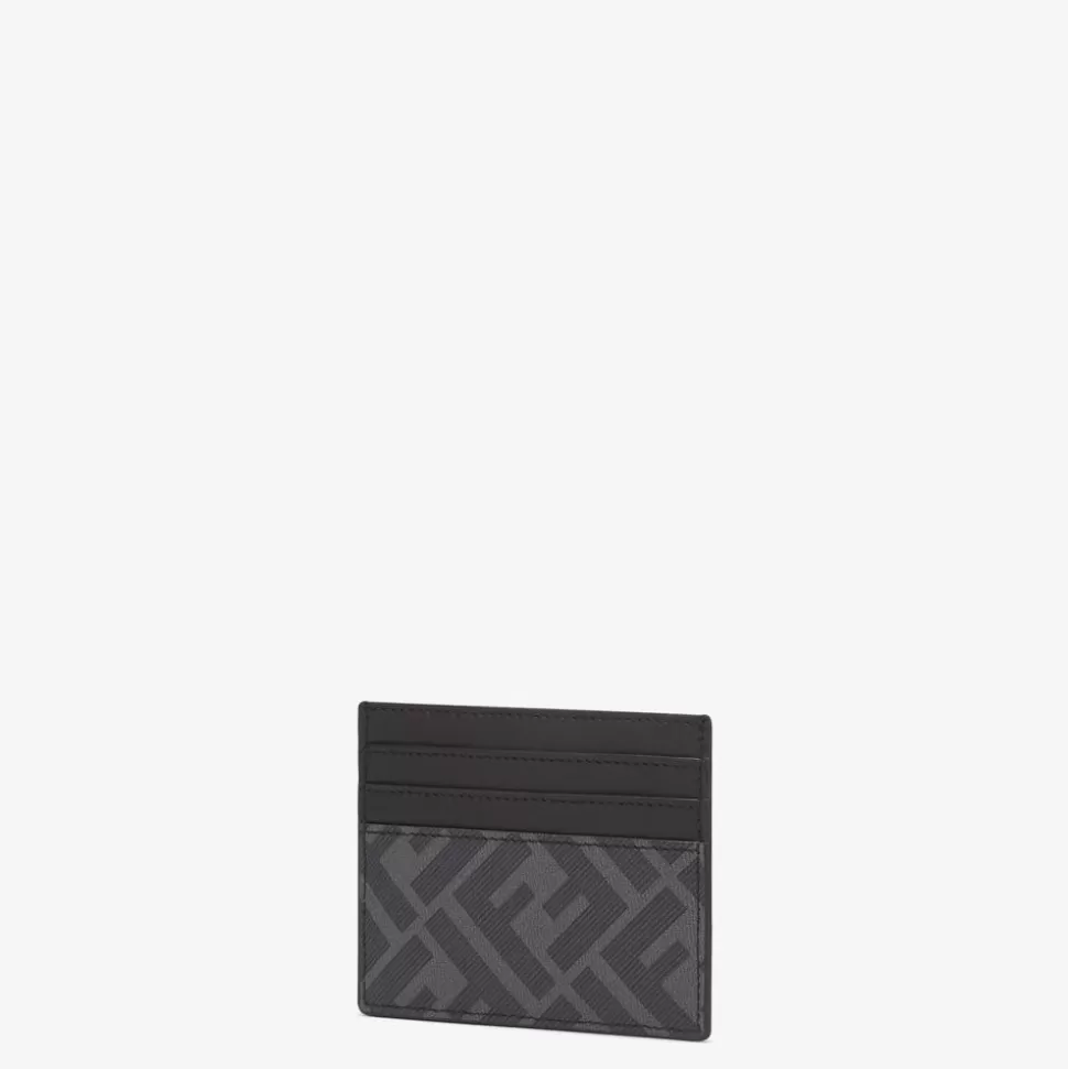 Porte-Cartes En Tissu Gris | Fendi Discount