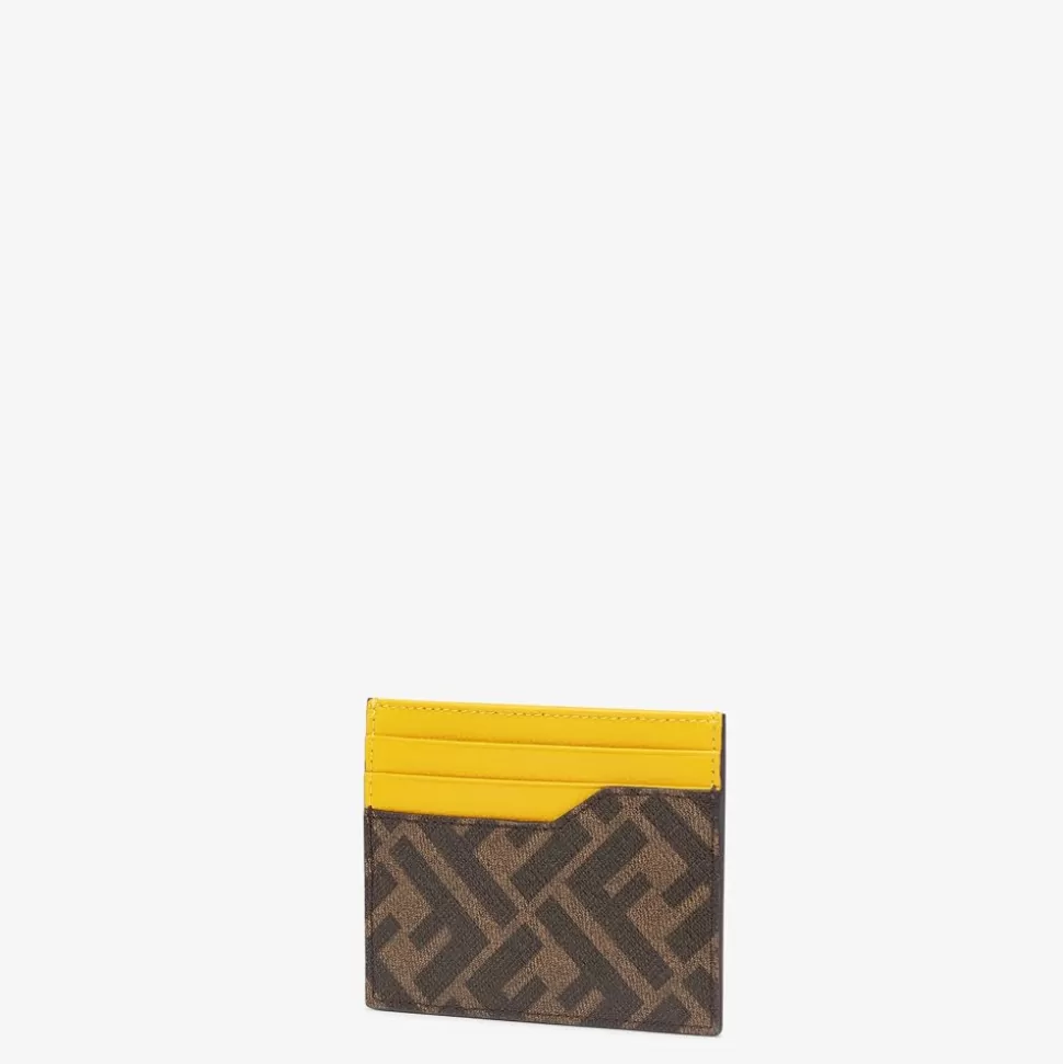 Porte-Cartes En Tissu Marron | Fendi Sale