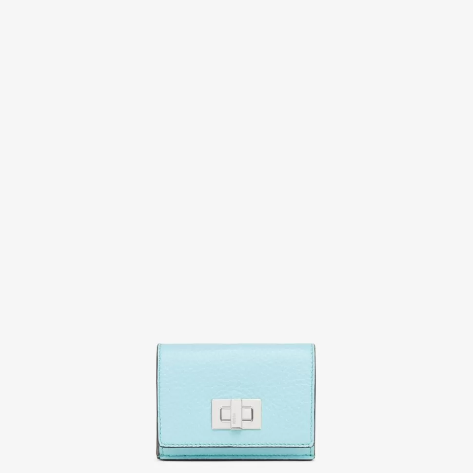 Portefeuille En Cuir Turquoise | Fendi Cheap