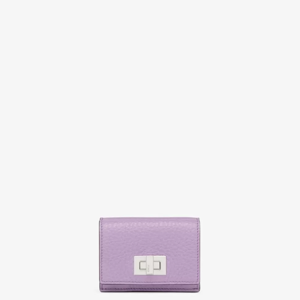 Portefeuille En Cuir Violet | Fendi Discount