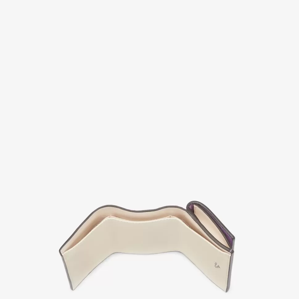 Portefeuille En Cuir Violet | Fendi Discount