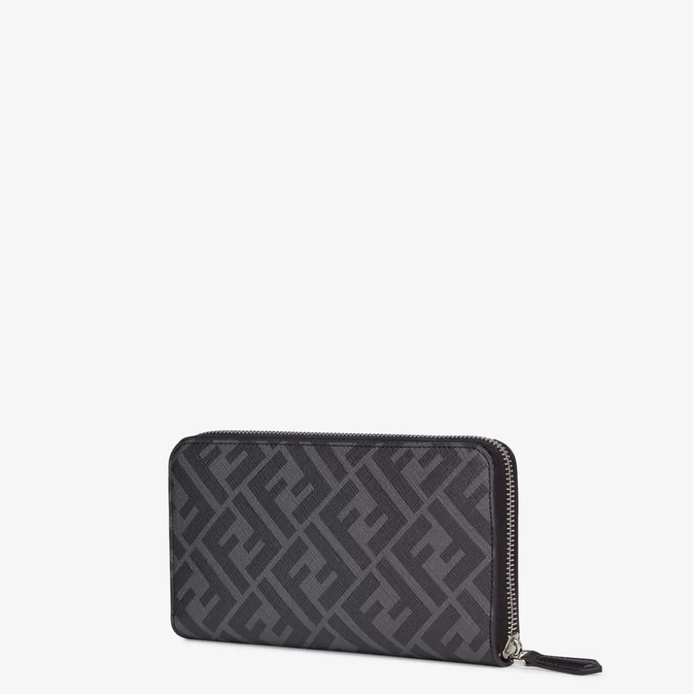 Portefeuille En Tissu Gris | Fendi Cheap