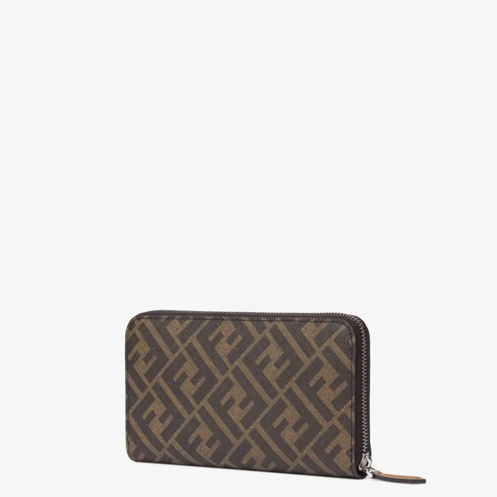 Portefeuille En Tissu Marron | Fendi Flash Sale