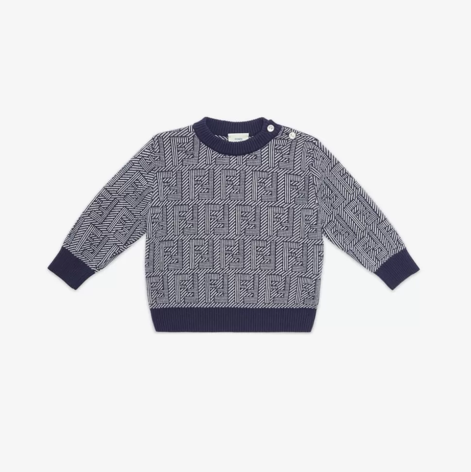 Pull Bebe En Laine Avec Logo | Fendi Online