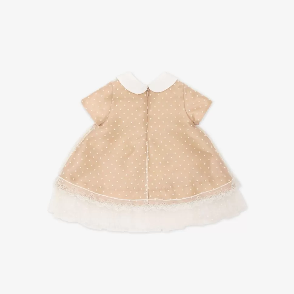 Robe Bebe En Duchesse Et Tulle Beige | Fendi Flash Sale