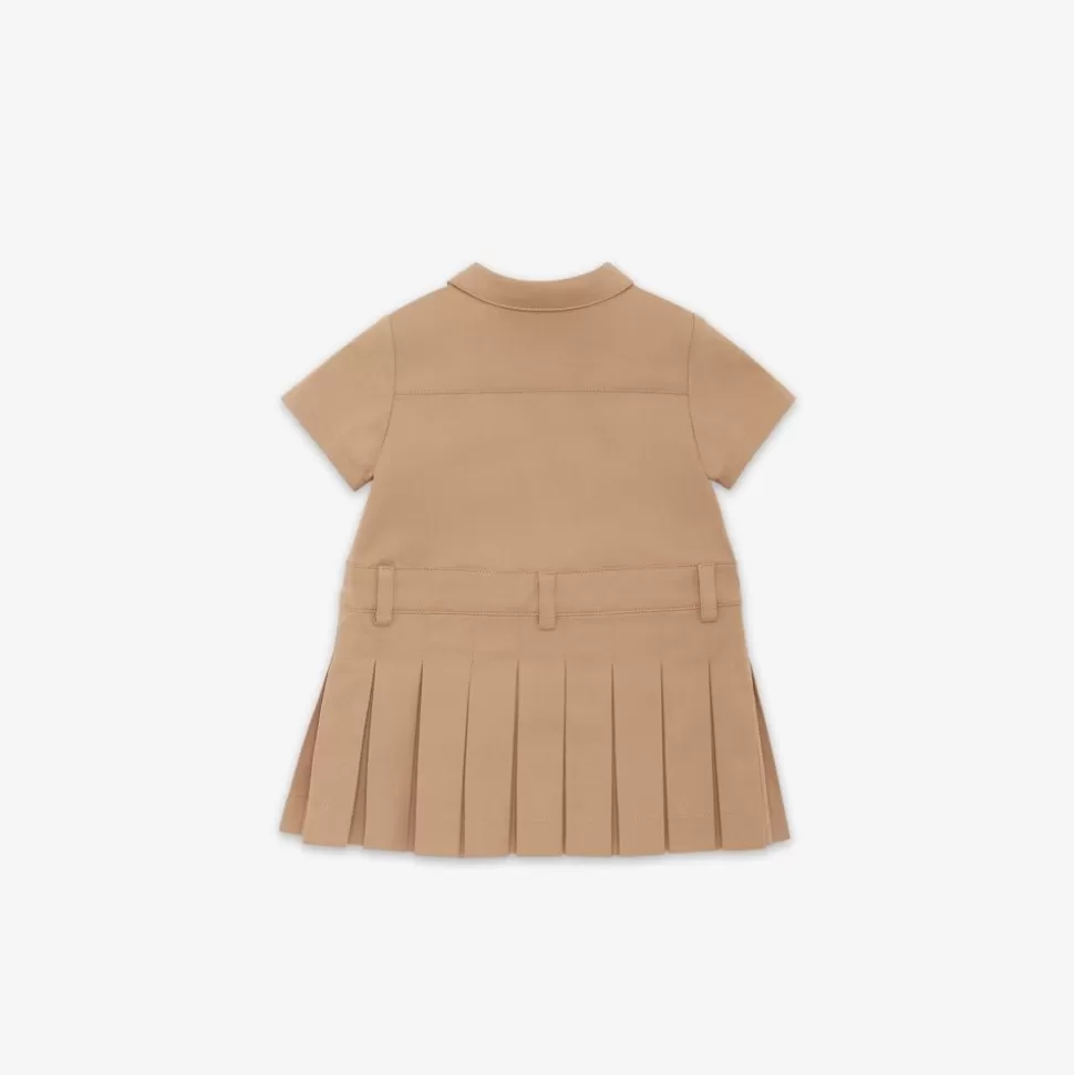 Robe Bebe En Gabardine Beige | Fendi Outlet