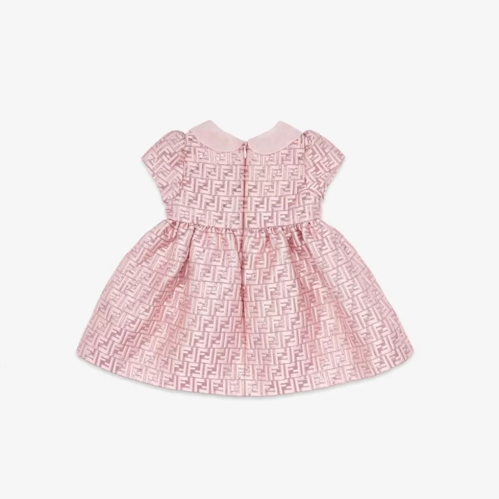 Robe Bebe En Jacquard Rose | Fendi Hot