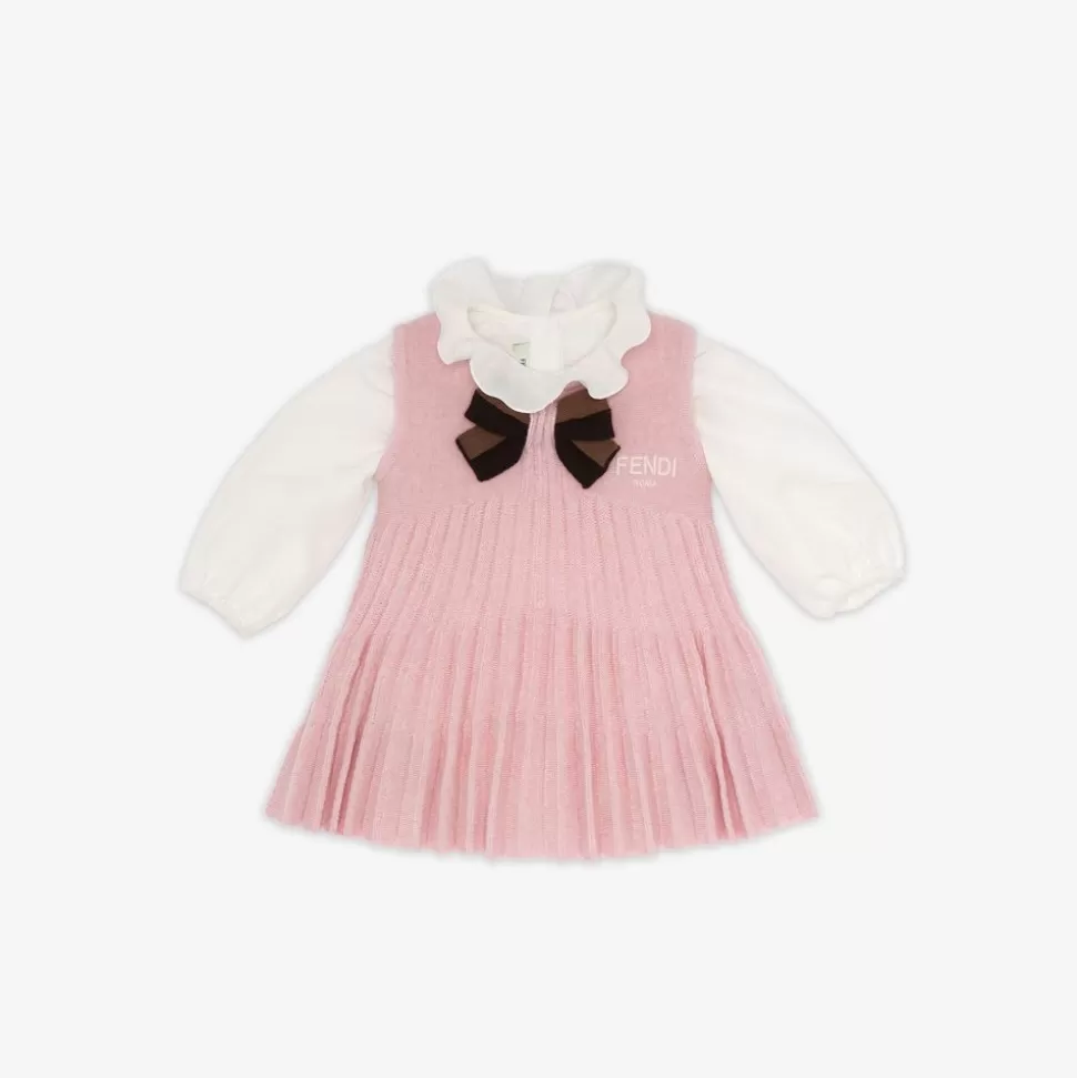 Robe Bebe En Maille Rose | Fendi Flash Sale