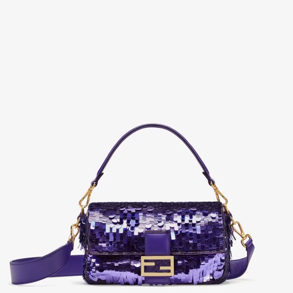 Sac En Paillettes Violettes | Fendi Hot