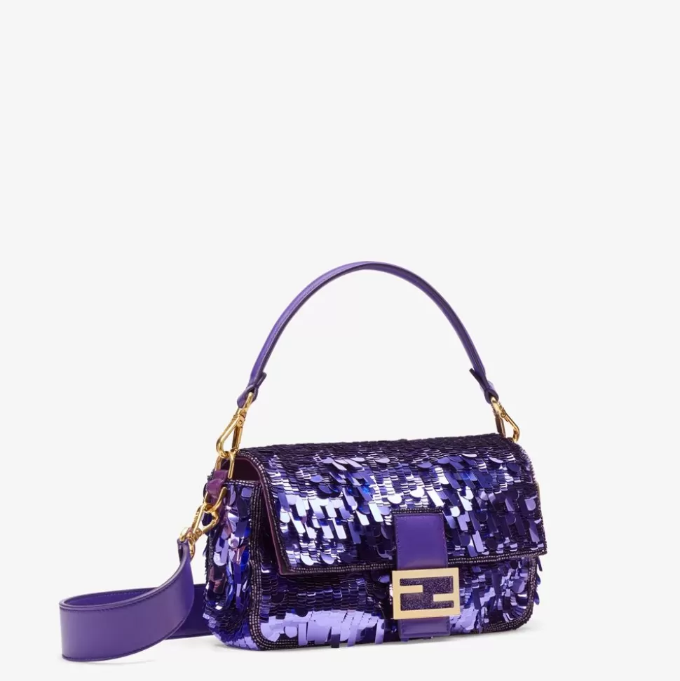 Sac En Paillettes Violettes | Fendi Hot