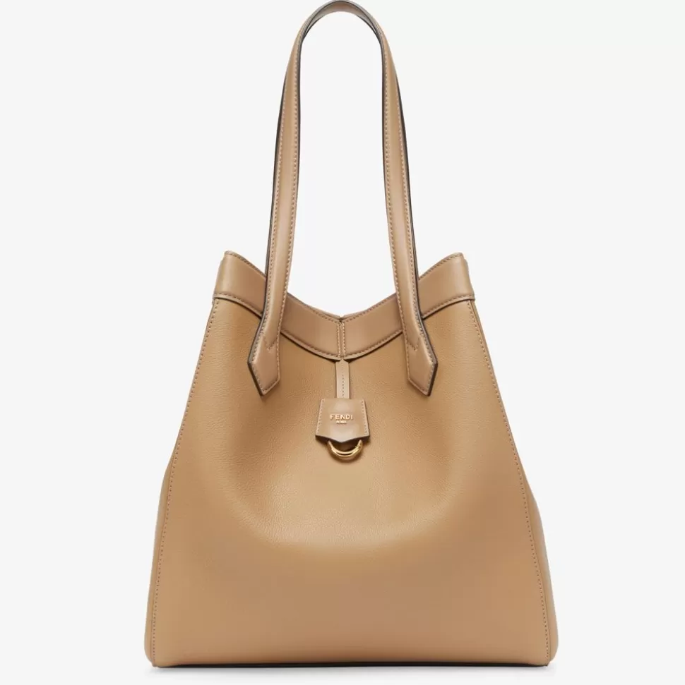 Sac Transformable En Cuir Couleur Sable | Fendi Clearance