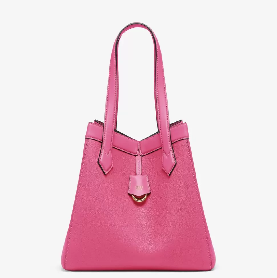 Sac Transformable En Cuir Fuchsia | Fendi Shop