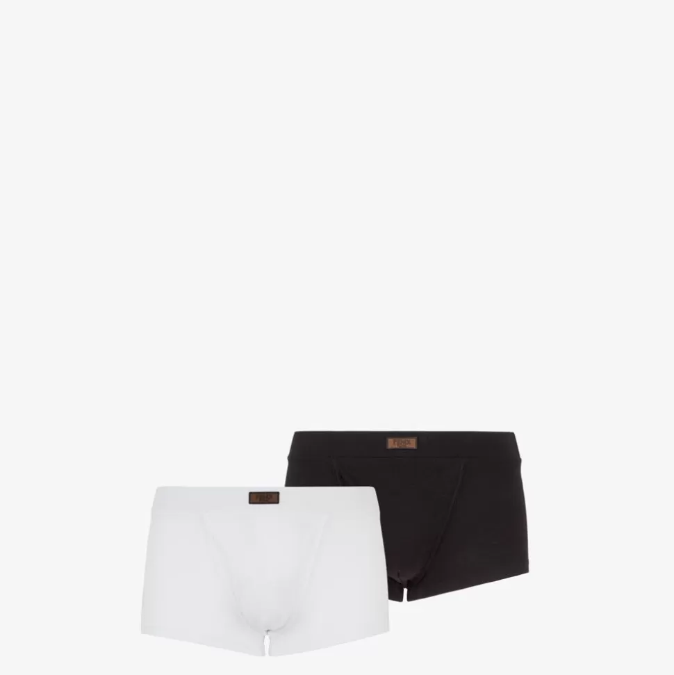 Slips En Jersey Noir Et Blanc | Fendi Cheap