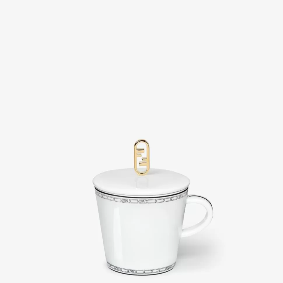 Tasse A The En Porcelaine Blanche | Fendi Store