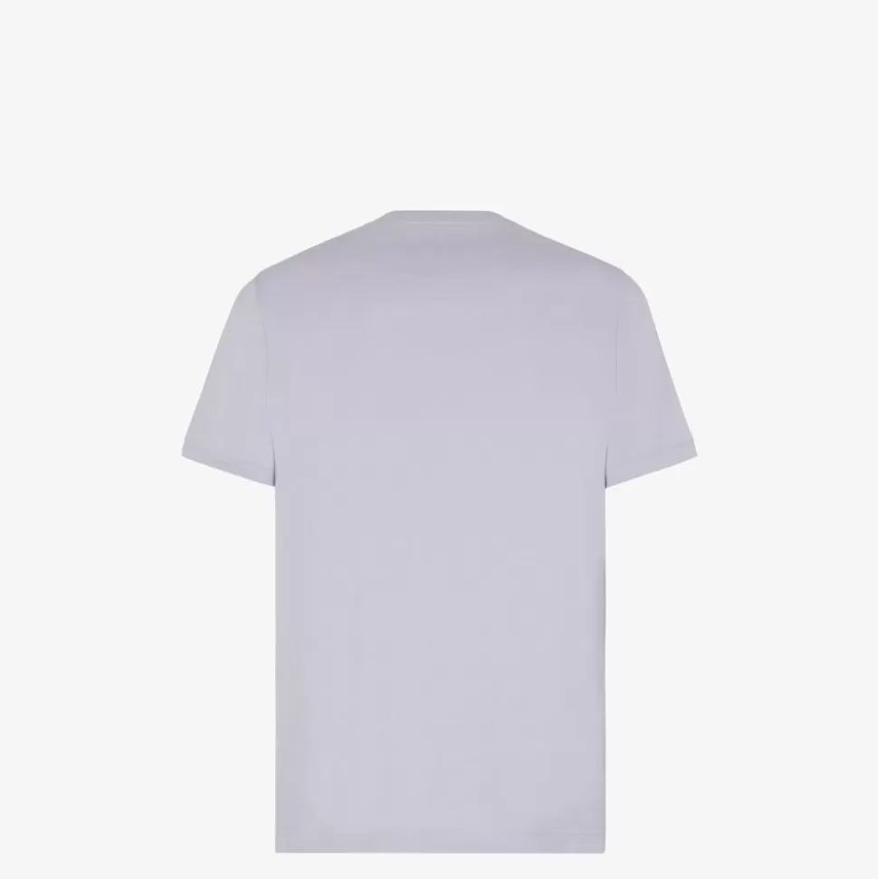 T-Shirt En Jersey Couleur Lilas | Fendi Outlet
