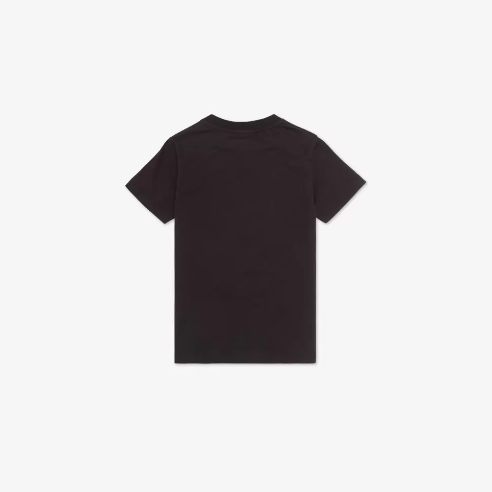 T-Shirt Enfant En Jersey Noir Et Multicolore | Fendi Best Sale